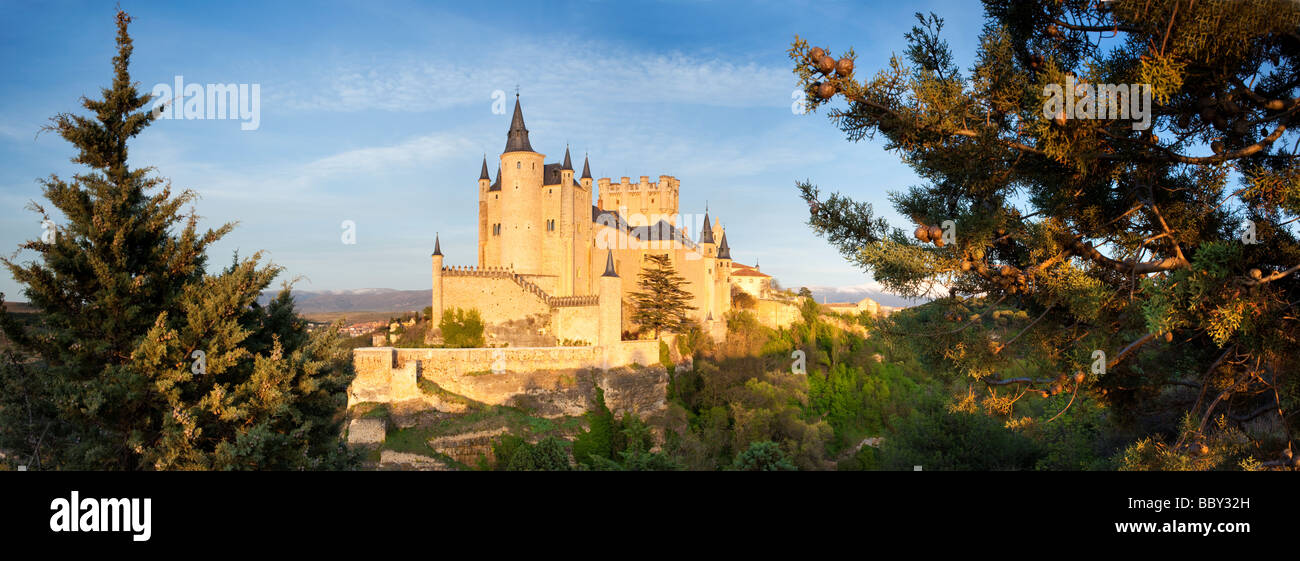 Château de Segovia, Ségovie, Espagne Banque D'Images