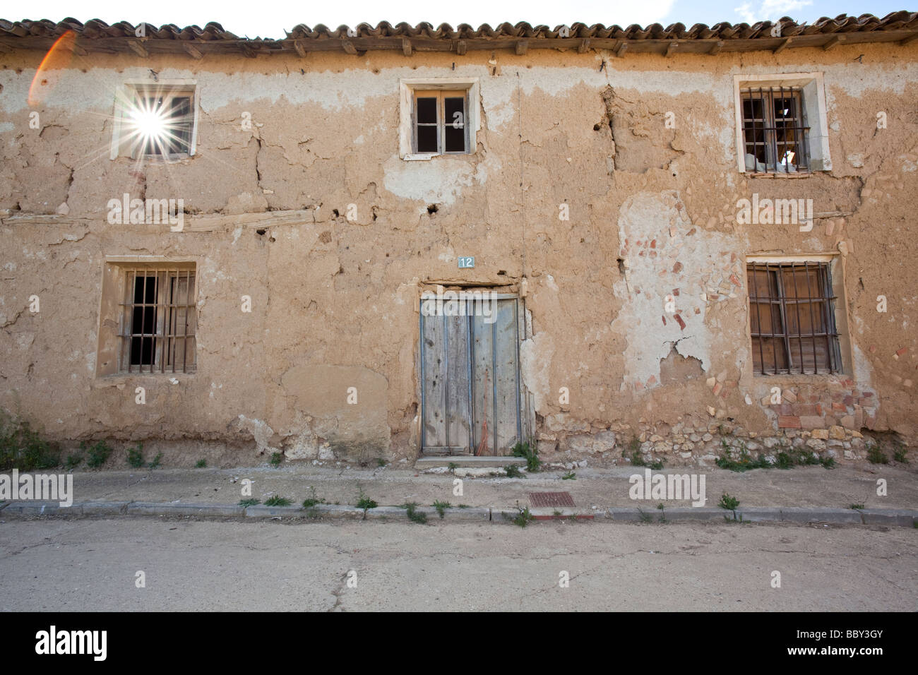 Gîte rural à l'abandon Banque D'Images