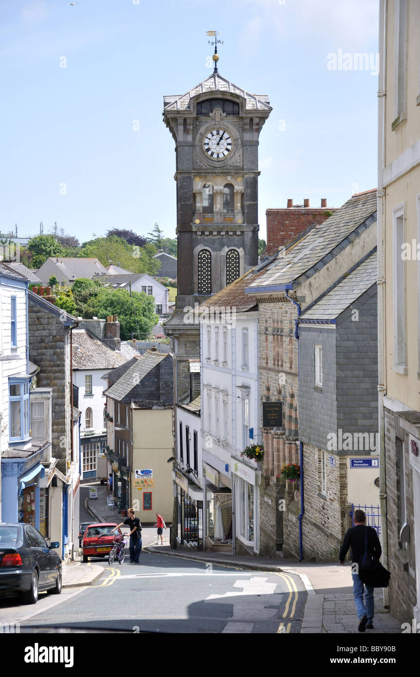 Pike Street, Liskeard, Cornwall, Angleterre, Royaume-Uni Banque D'Images