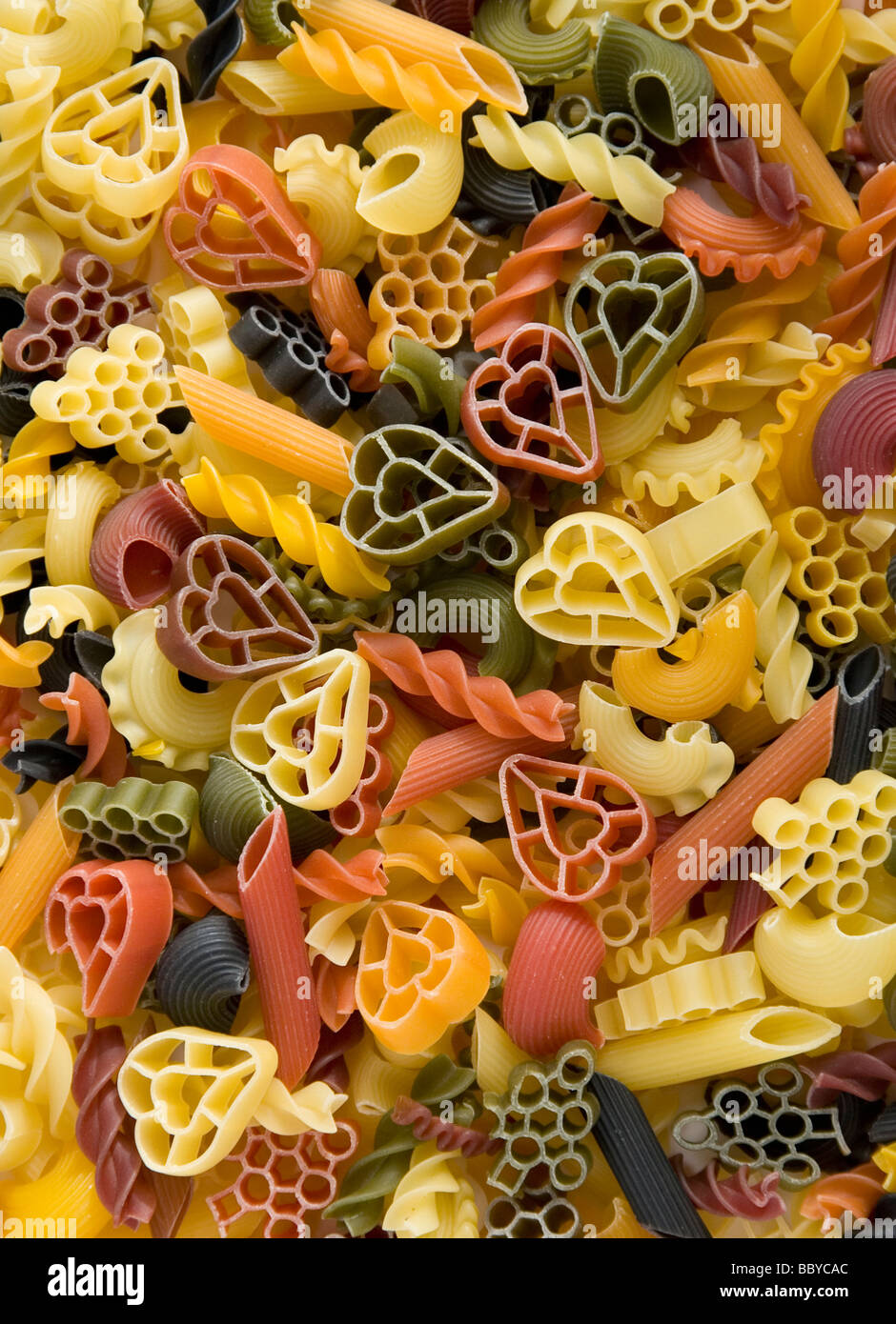 Les pâtes en forme de coeur Photo Stock - Alamy