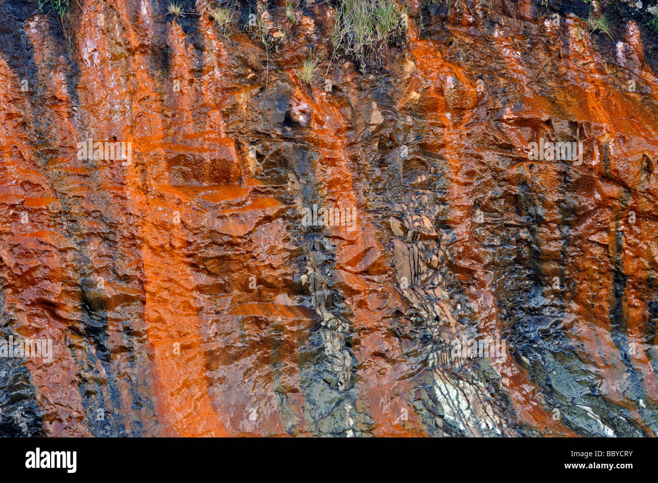 Formations de roche. La Fée des piscines, Allt' Coco a' Mhadaidh Creich, Coire na, Glen cassante, ont profité, Ile de Skye, Ecosse, Royaume-Uni Banque D'Images