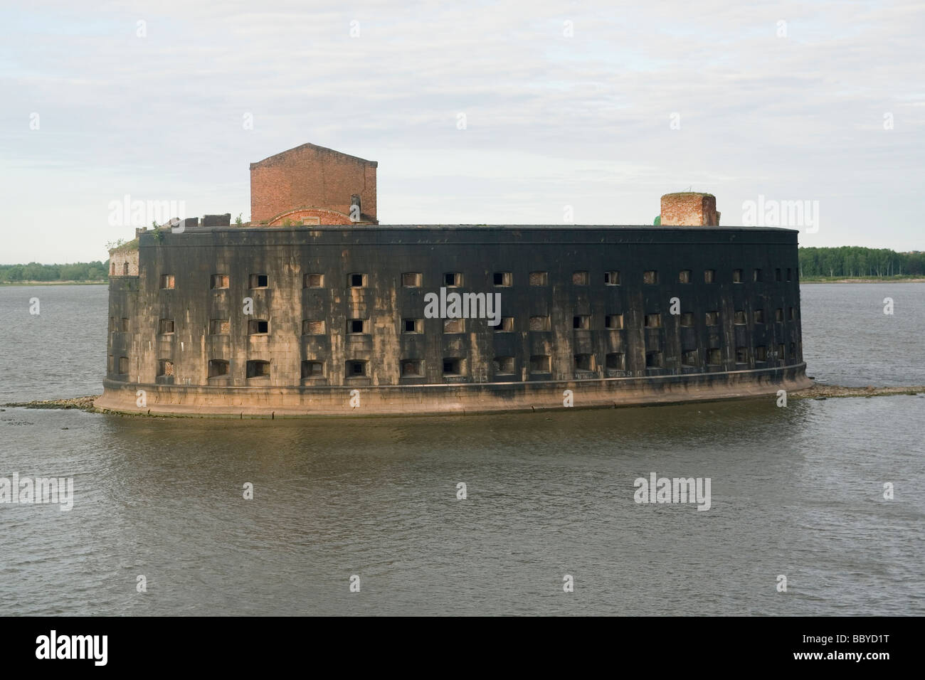 Russie Saint-pétersbourg fort Kronstadt Banque D'Images