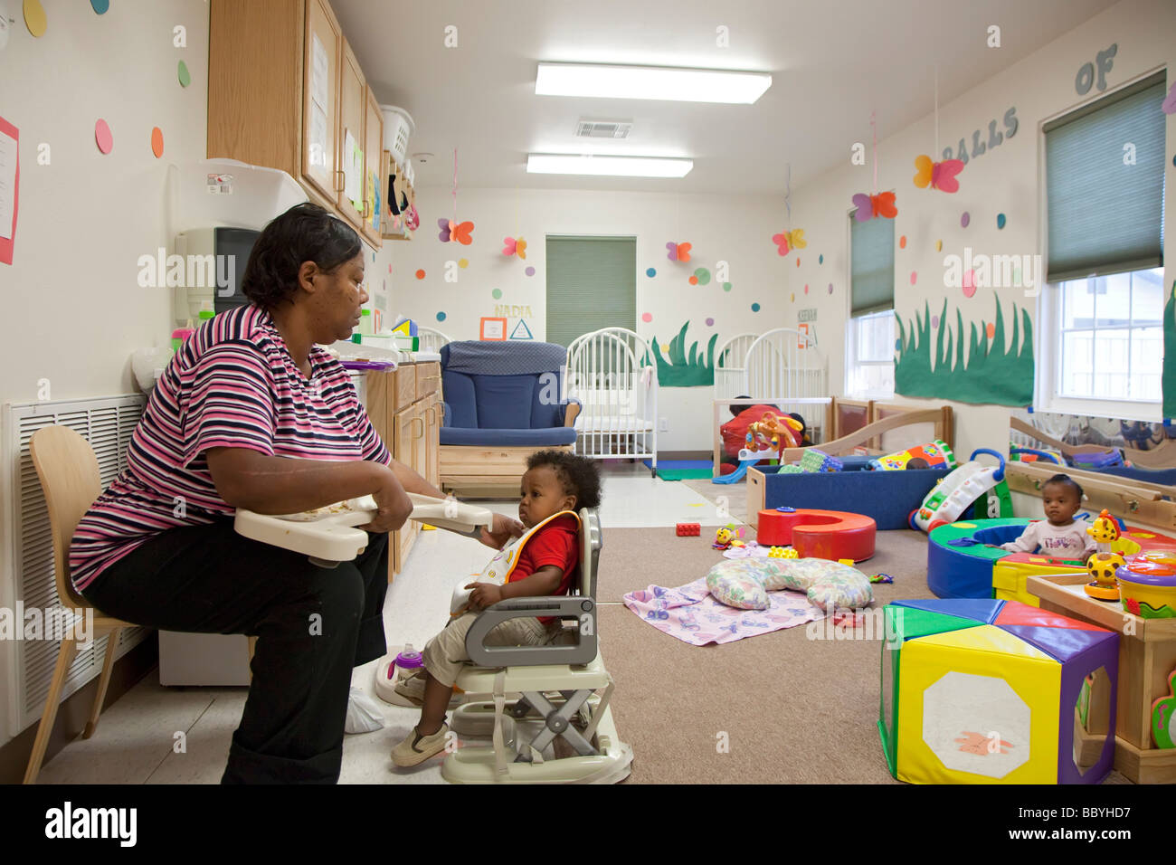 "La garde d''enfants day care nursery Banque D'Images