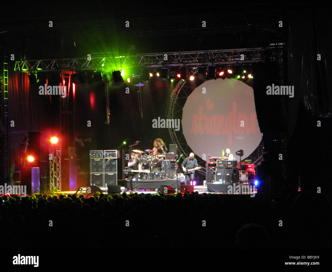 Groupe de musique punk rock Stranglers 1970 1980 concert Banque D'Images