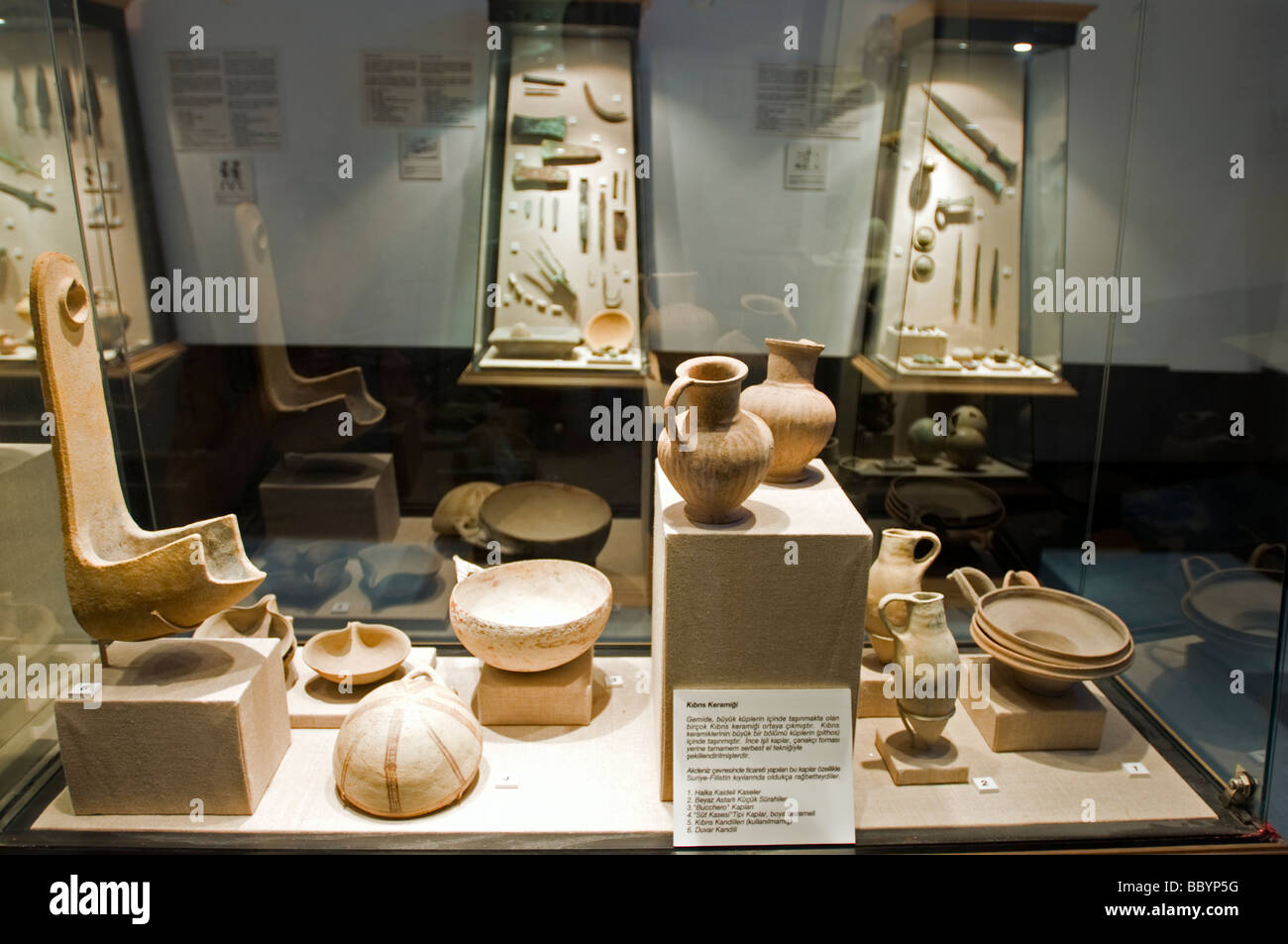 Chypre a trouvé de la céramique en Bronz Uluburun, épaves de l'époque plus ancienne épave jamais trouvé, Musée d'archéologie sous-marine de Bodrum Turquie Banque D'Images