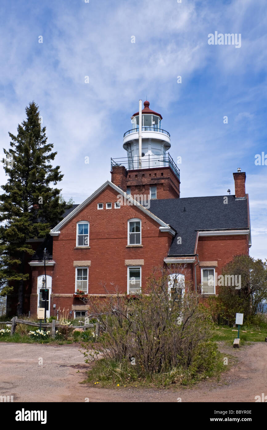 Big Bay Point Lighthouse dans Michigan Banque D'Images
