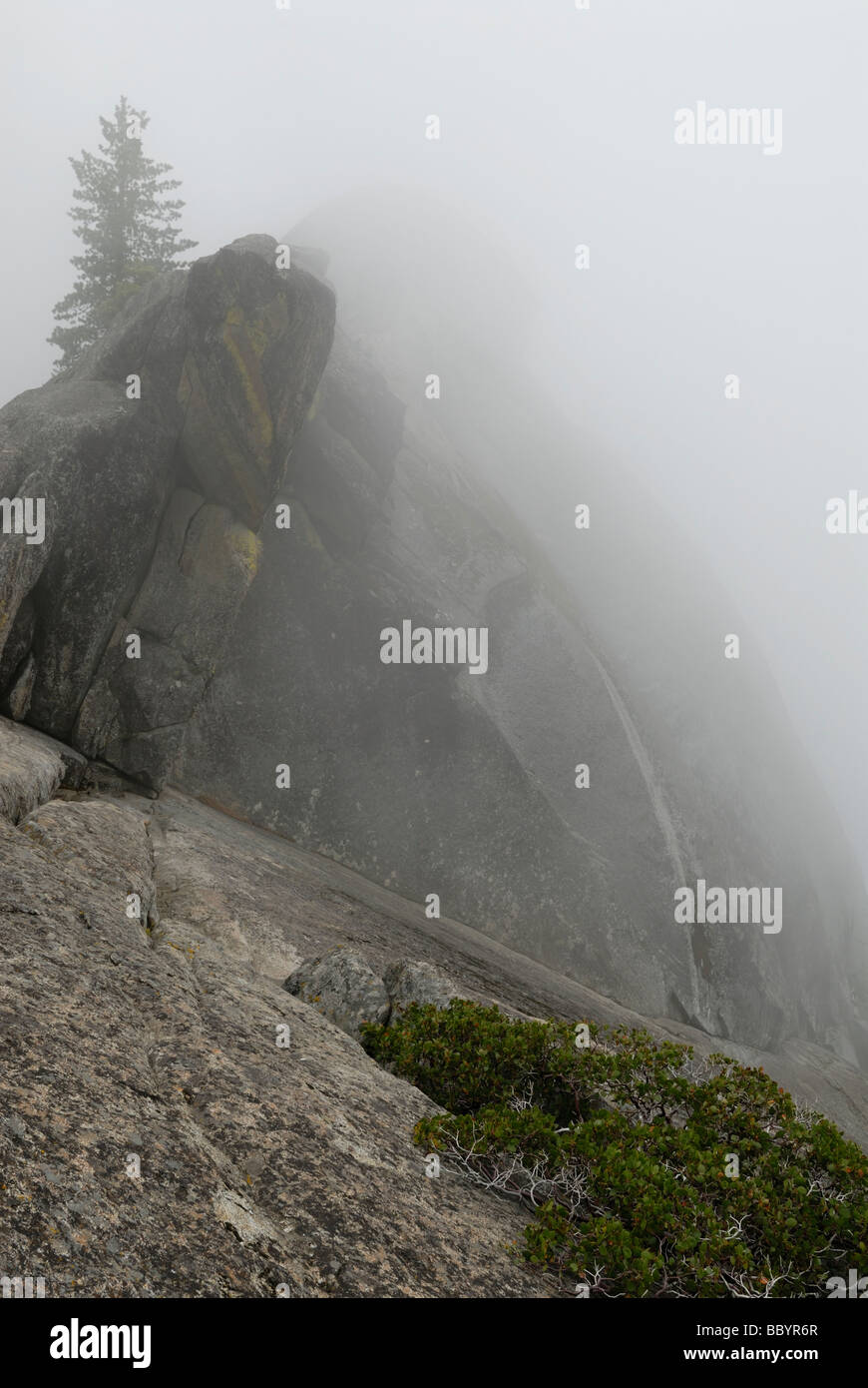 Falaises de granit de Moro Rock à Sequoia National Park, Californie Banque D'Images