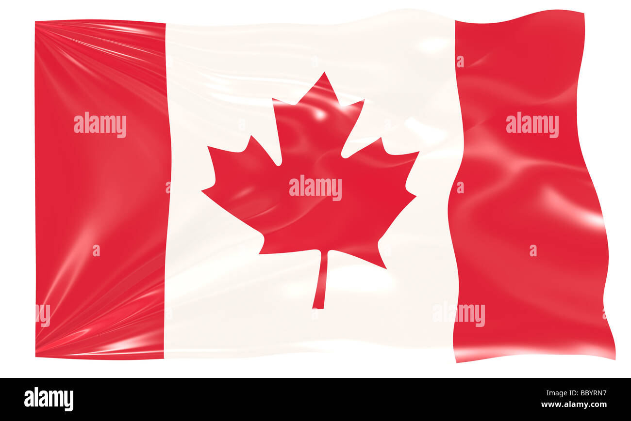 Grande Image du drapeau du Canada Banque D'Images
