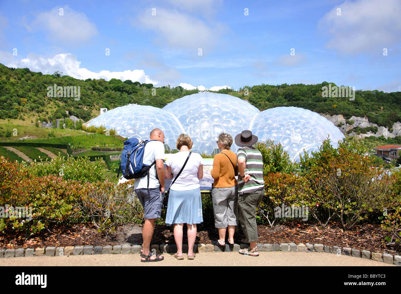 Eden Project, Bodelva, St Austell, Cornwall, Angleterre, Royaume-Uni Banque D'Images