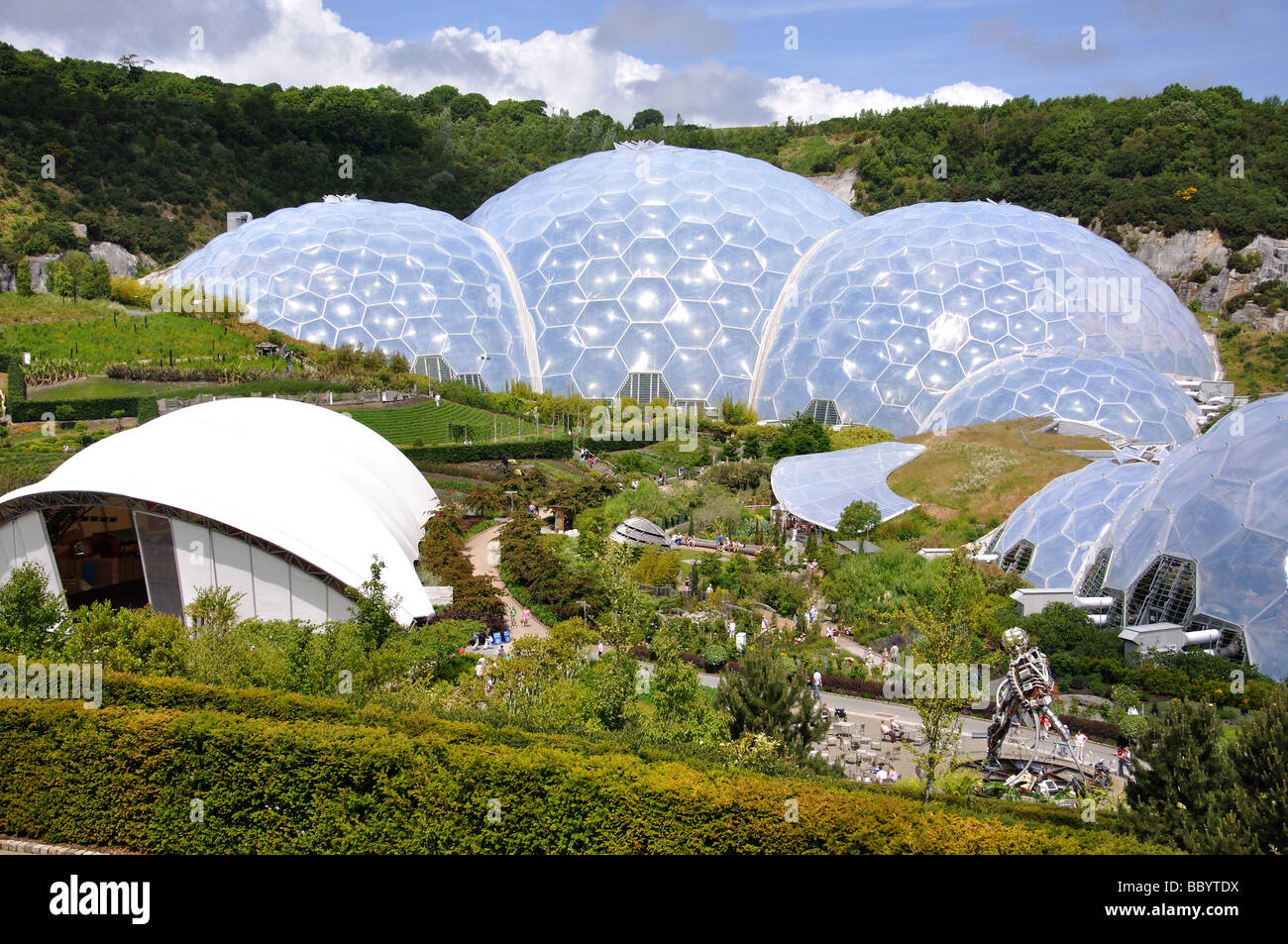 Eden Project, Bodelva, St Austell, Cornwall, Angleterre, Royaume-Uni Banque D'Images
