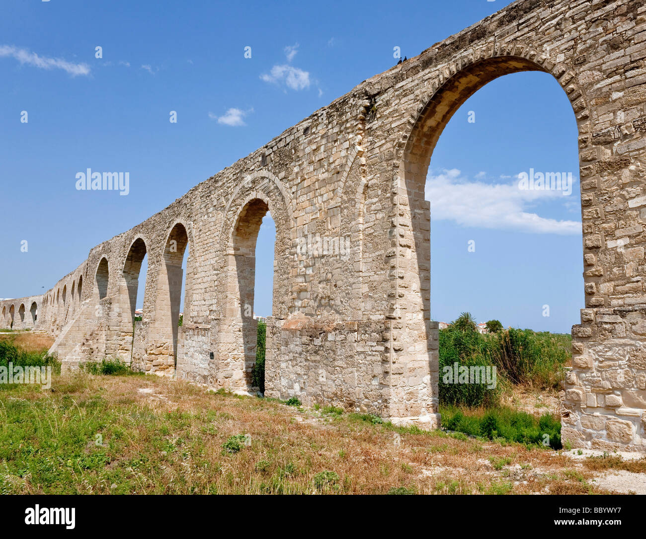 Aqueduc turc, Larnaca, Chypre du Sud, Chypre, Europe Banque D'Images