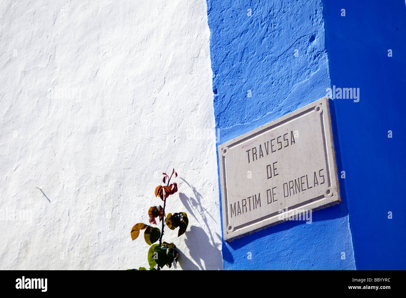 Travessa de Martim De Ornelas street, Obidos Banque D'Images