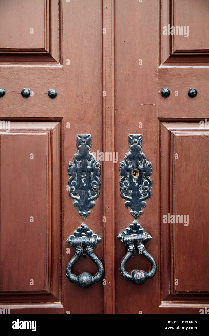 Vieille porte avant, Obidos Banque D'Images