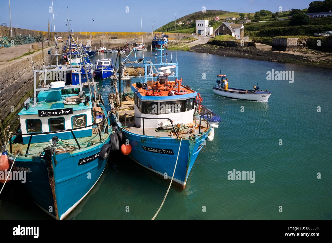 Port Helvick, région de langue irlandaise Gaeltacht, anneau, comté de Waterford, Irlande Banque D'Images