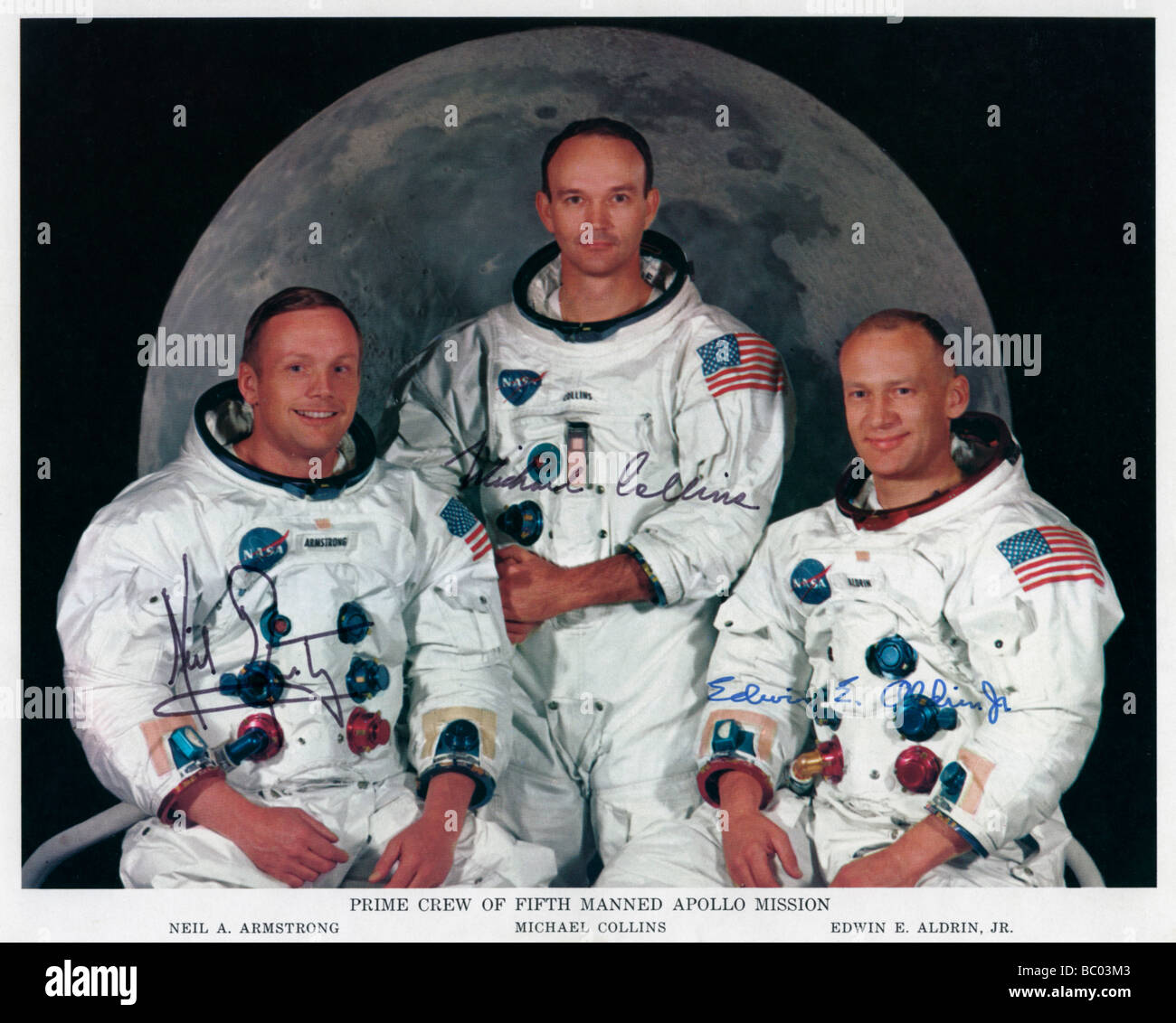 L'équipage d'Apollo 11, 1969.Artiste : NASA Banque D'Images