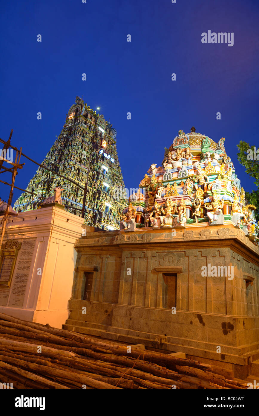 L'Inde, le Tamil Nadu, Chennai, Madras, Kapaleeswarar temple Kapaleeshwara Banque D'Images