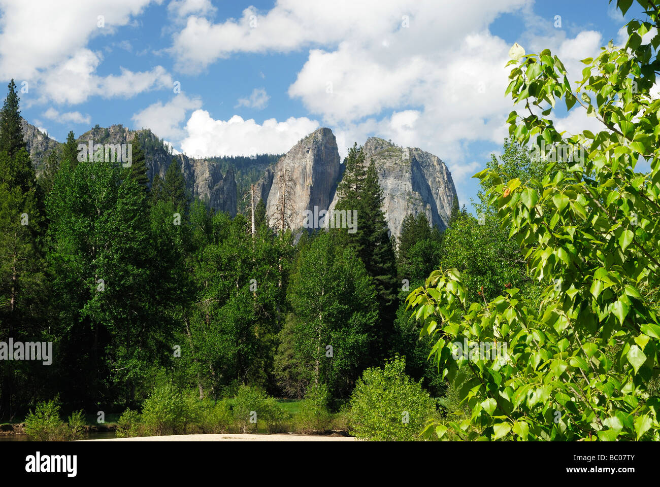 Printemps dans la vallée Yosemite, Californie Banque D'Images