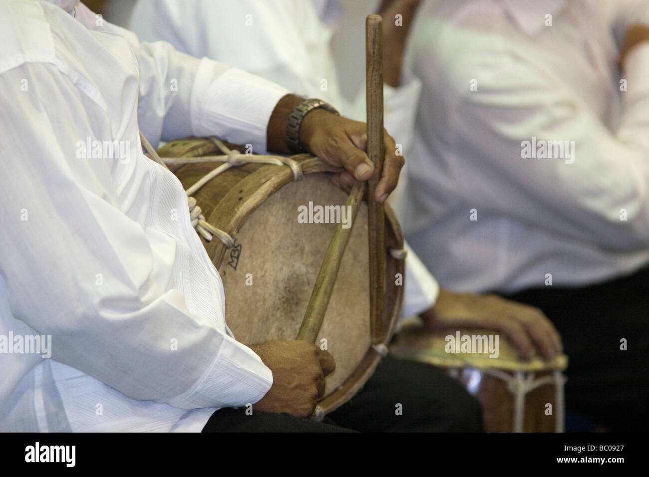 Musiciens Folk lors d'une réunion folklorique ULACIT Panama République de Panama Amérique Centrale Banque D'Images
