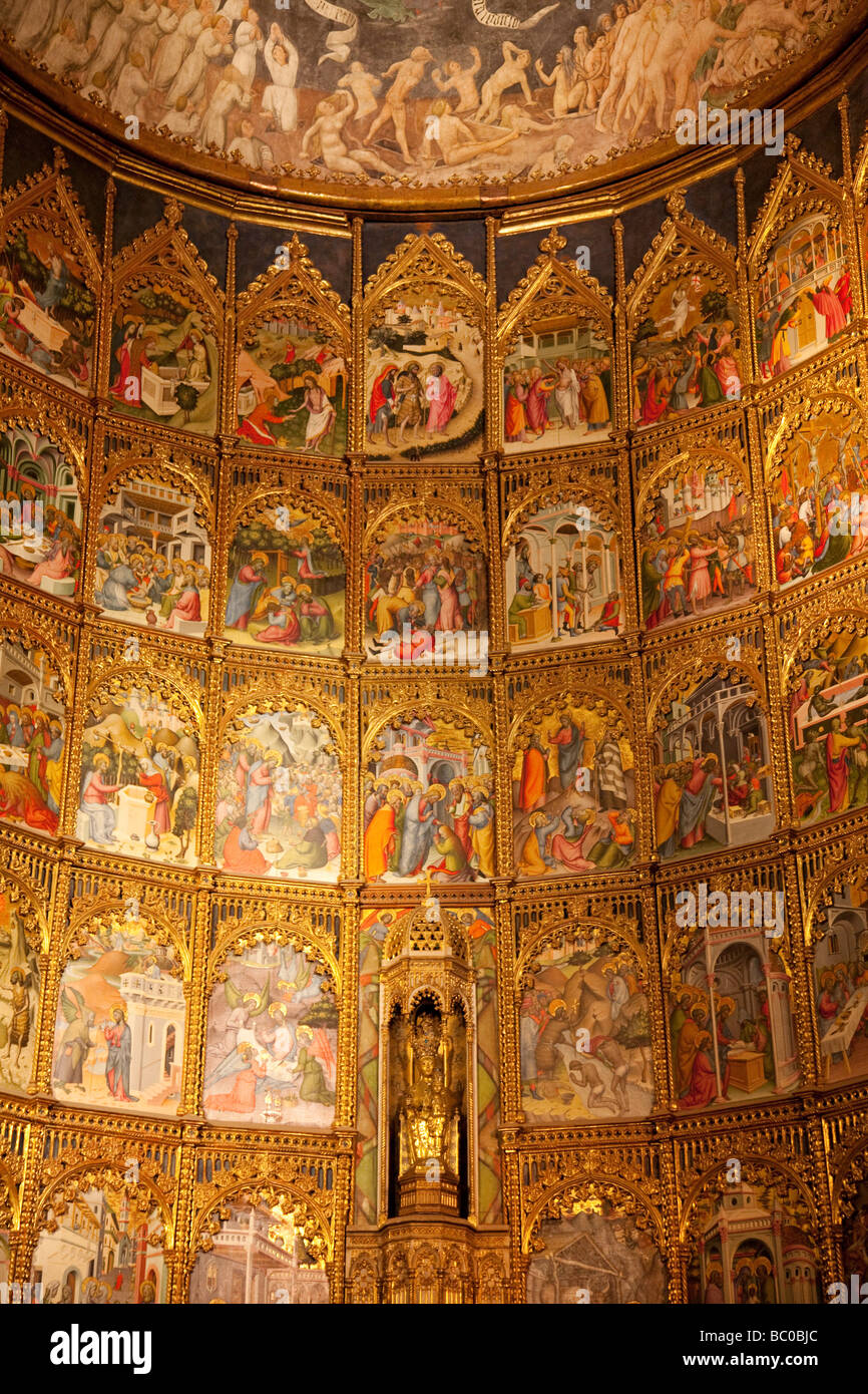 Retable de l'ancienne cathédrale de Salamanque Castille Leon Espagne Banque D'Images Retable de l'ancienne cathédrale de Salamanque Castille Leon Espagne Banque D'Images