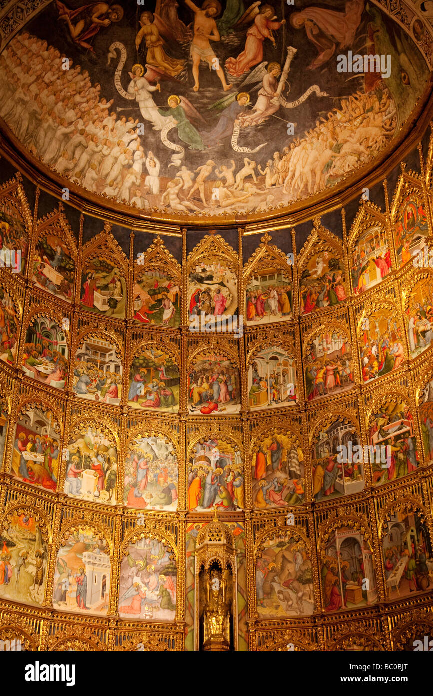 Retable de l'ancienne cathédrale de Salamanque Castille Leon Espagne Banque D'Images Retable de l'ancienne cathédrale de Salamanque Castille Leon Espagne Banque D'Images