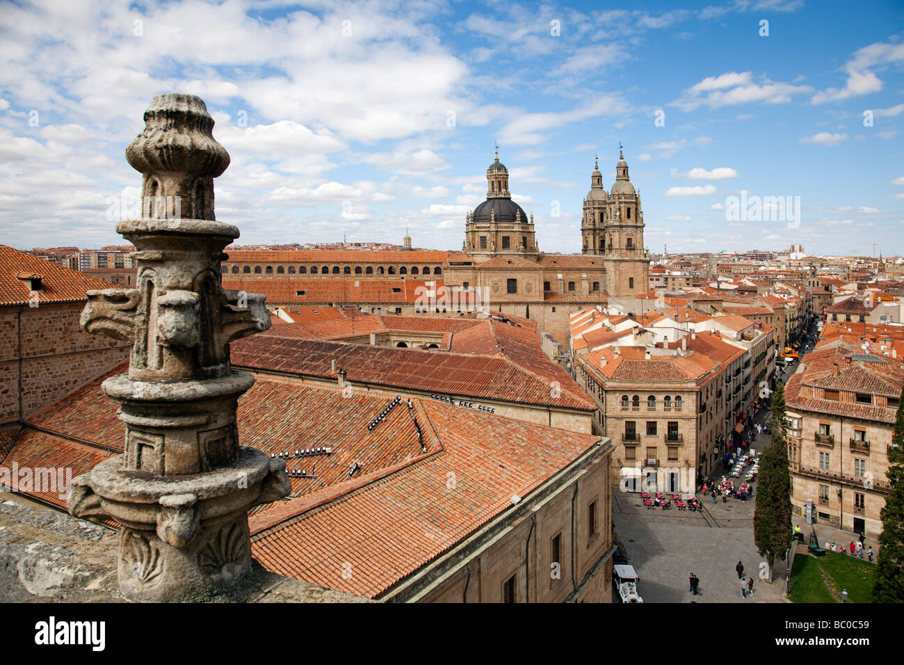 Vue depuis la tour de la cathédrale Salamanque Castille Leon Espagne Banque D'Images Vue depuis la tour de la cathédrale Salamanque Castille Leon Espagne Banque D'Images