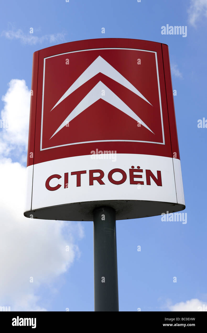 Citreon logo constructeur automobile français Banque D'Images
