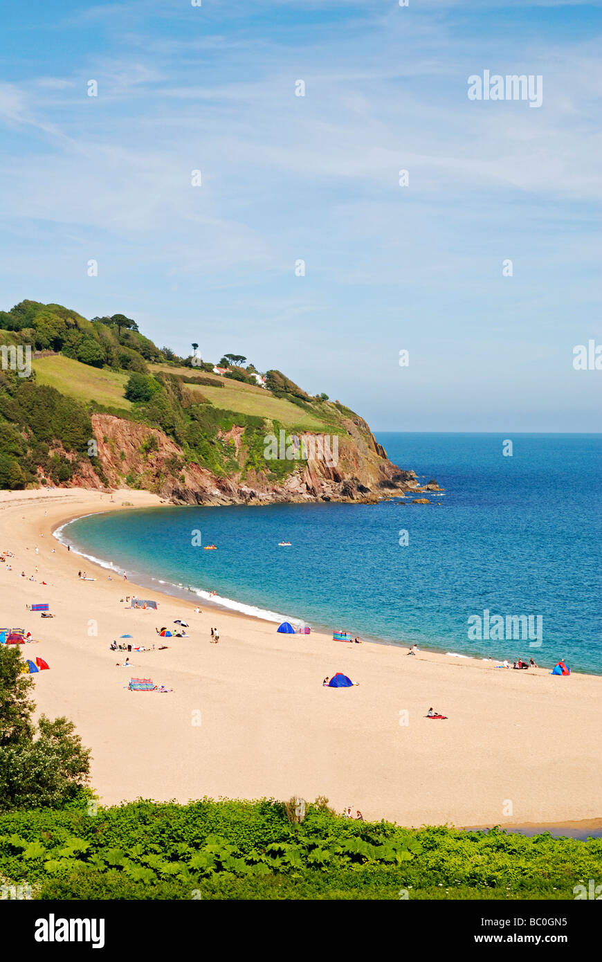 Blackpool sands près de Dartmouth dans le Devon, UK Banque D'Images