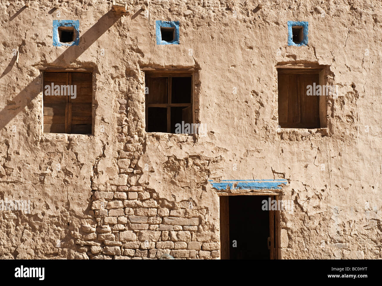 Al Ula les ruines de la vieille ville Banque D'Images