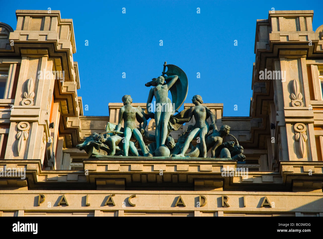 Palac Adria le long de la rue Narodni de Nove Mesto de Prague République Tchèque Europe Banque D'Images