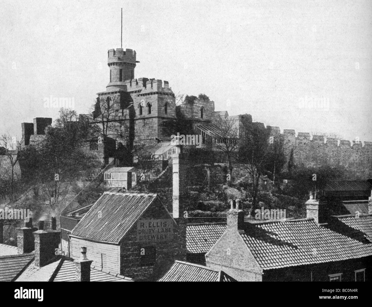 Château de Lincoln, Lincolnshire, 1924-1926. Artiste : Inconnu Banque D'Images