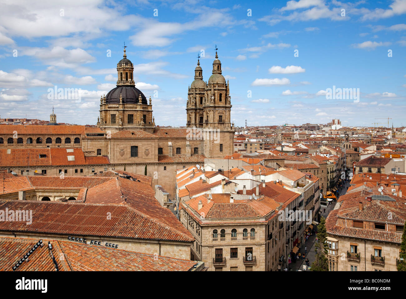 Vue depuis la tour de la cathédrale Salamanque Castille Leon Espagne Banque D'Images Vue depuis la tour de la cathédrale Salamanque Castille Leon Espagne Banque D'Images