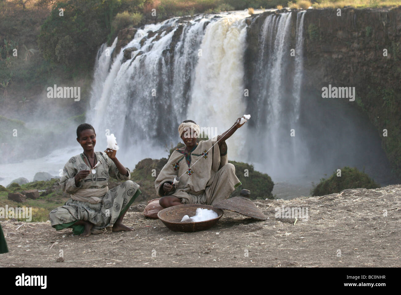 L'Éthiopie Afrique chutes du Nil Bleu Banque D'Images