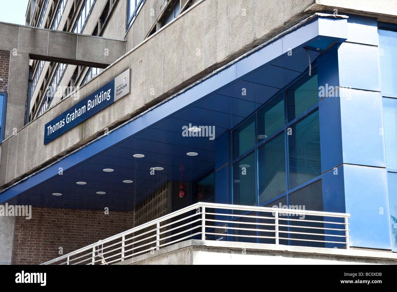 L'entrée de l'immeuble Thomas Graham, département de chimie de l'Université de Strathclyde, Glasgow Banque D'Images