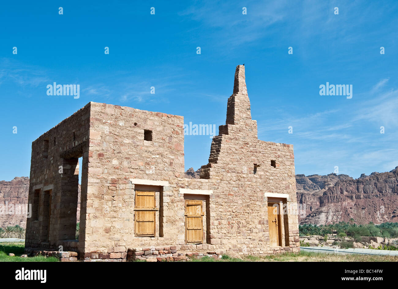 Al Ula les ruines de la vieille ville Banque D'Images