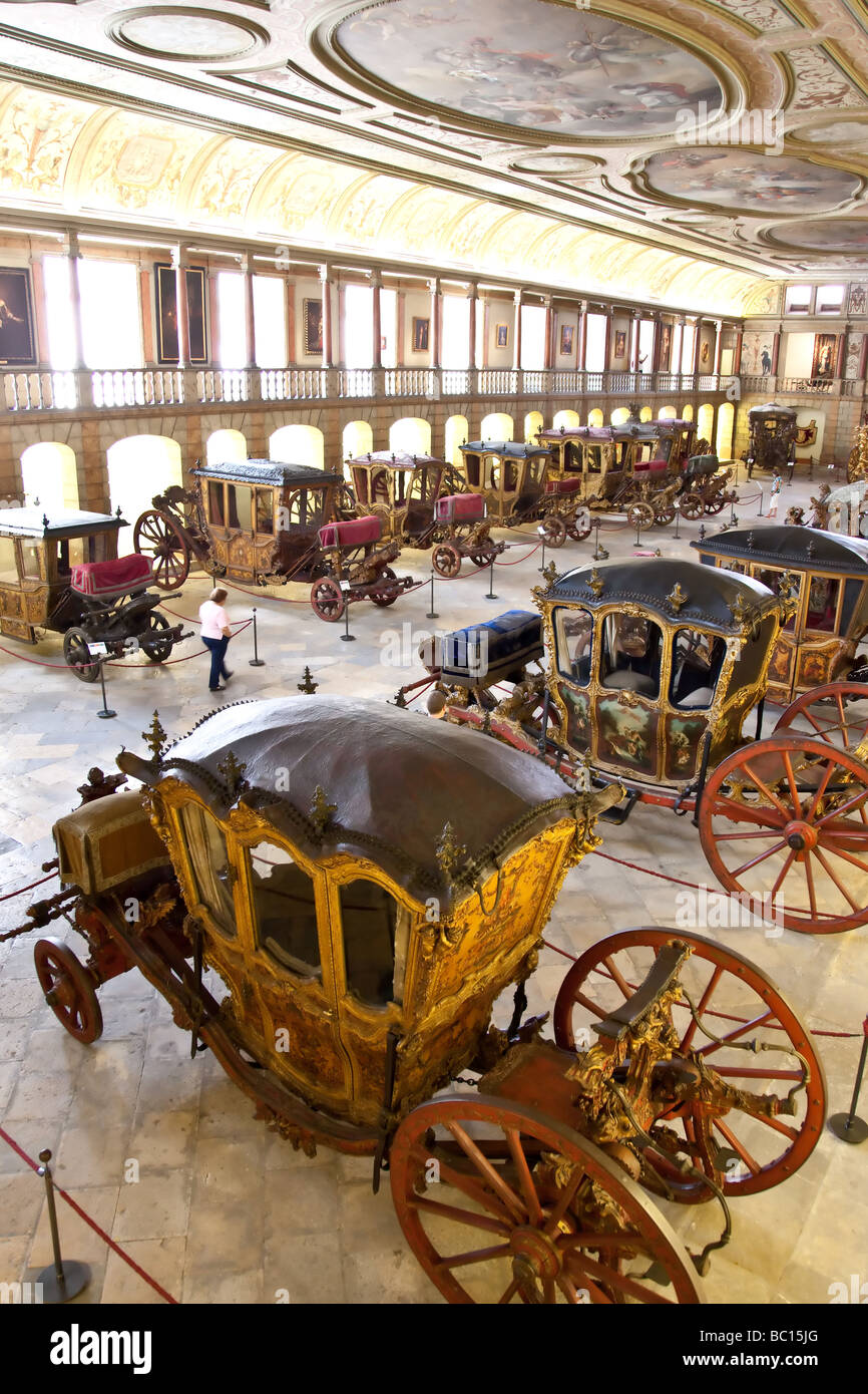 L'entraîneur National Museum à Lisbonne - Museu Nacional dos Coches - à Belém, Lisbonne, Portugal. Banque D'Images