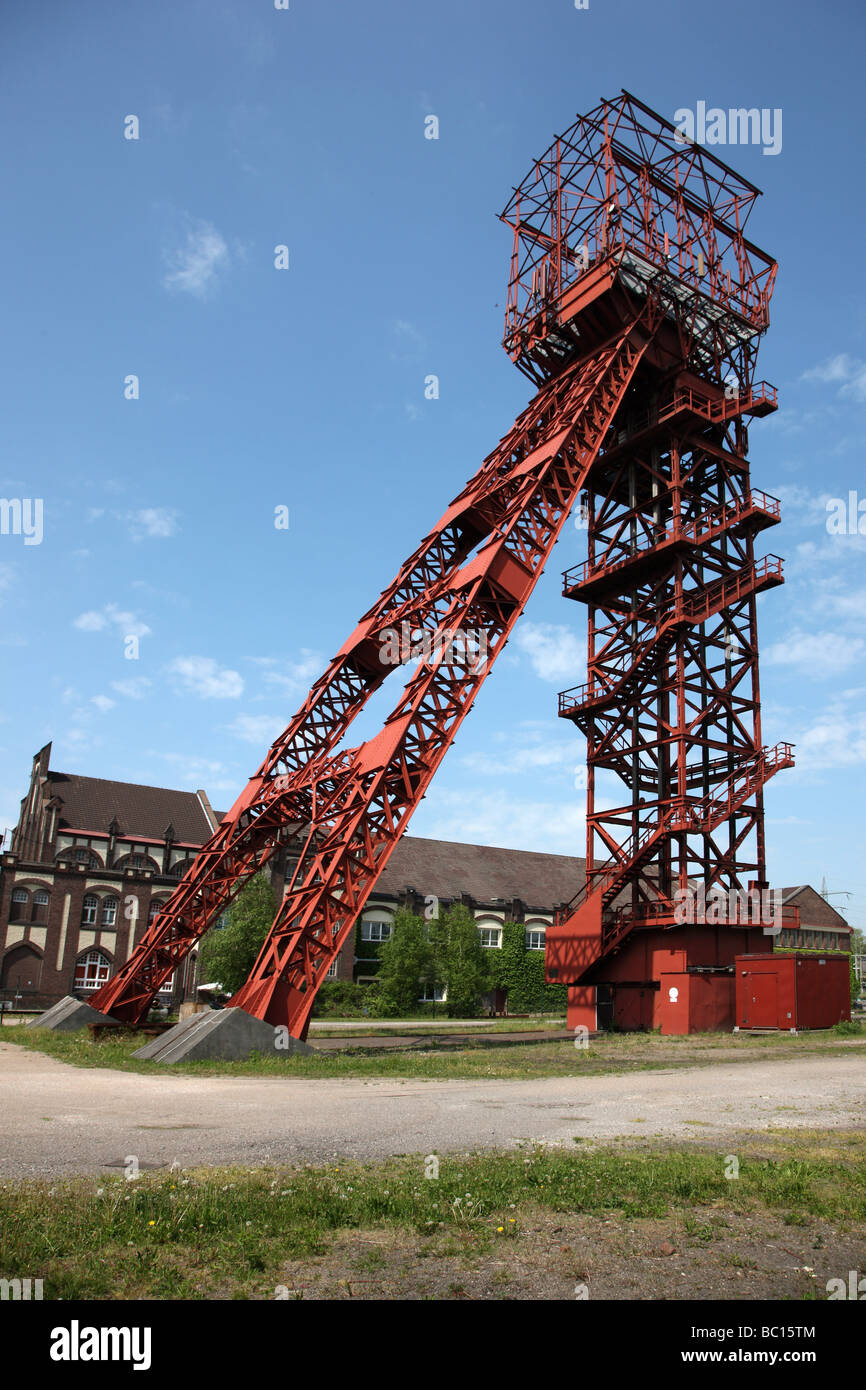 Zeche Bonifacius, ancienne mine de charbon, Châtelet, Essen, Allemagne Banque D'Images