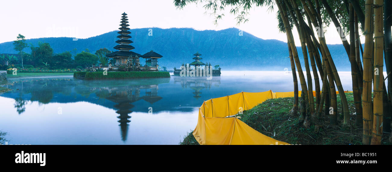 L'INDONÉSIE, Bali, Pura Ulun Danu bratan temple Bedugul Banque D'Images