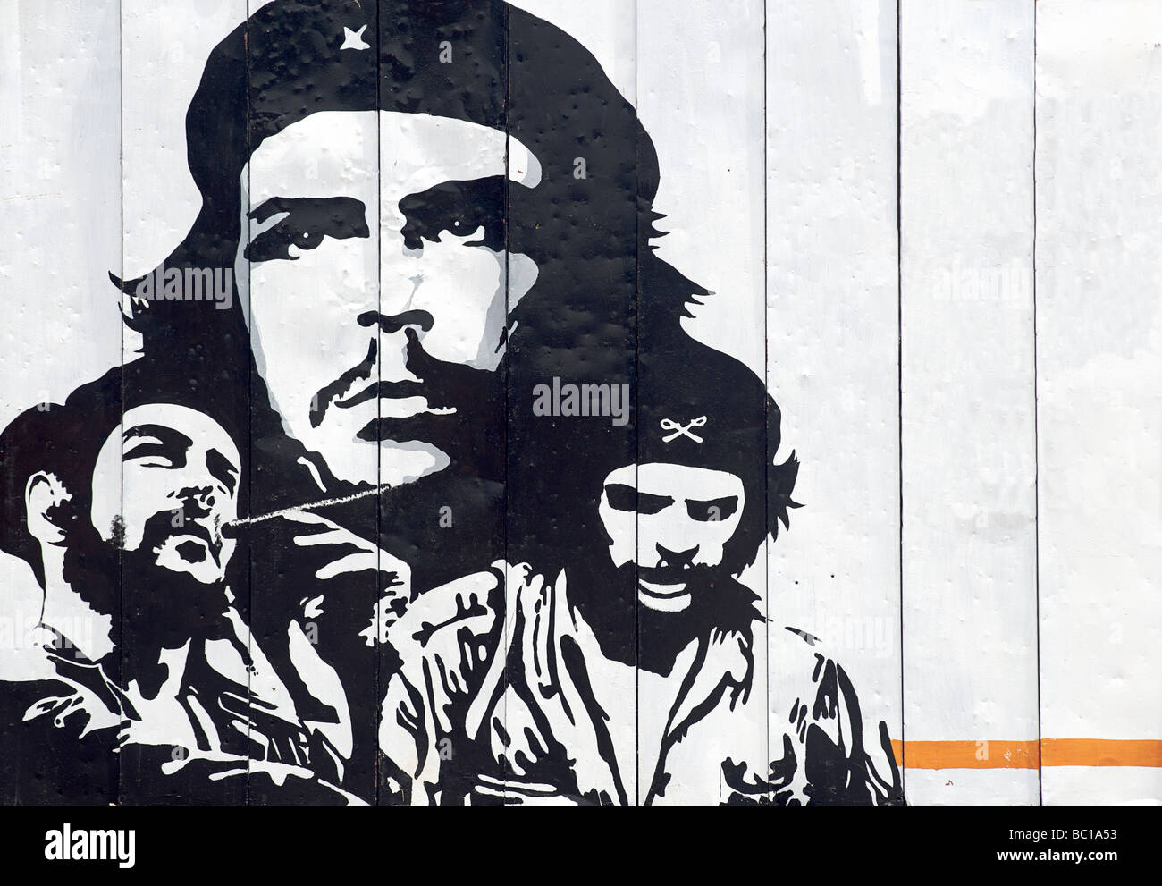 La révolution cubaine la propagande socialiste et communiste culturel d' billboard icon Che Guevara. CUBA Banque D'Images