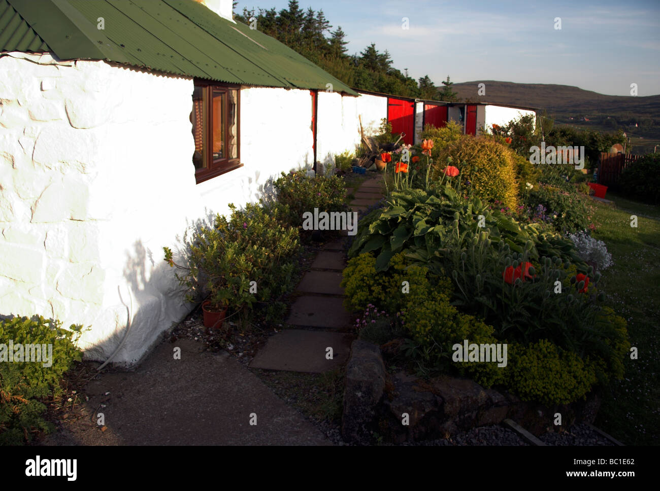 Étable convertie, île de Skye, Hébrides intérieures, côte ouest de l'Ecosse, Royaume-Uni Banque D'Images