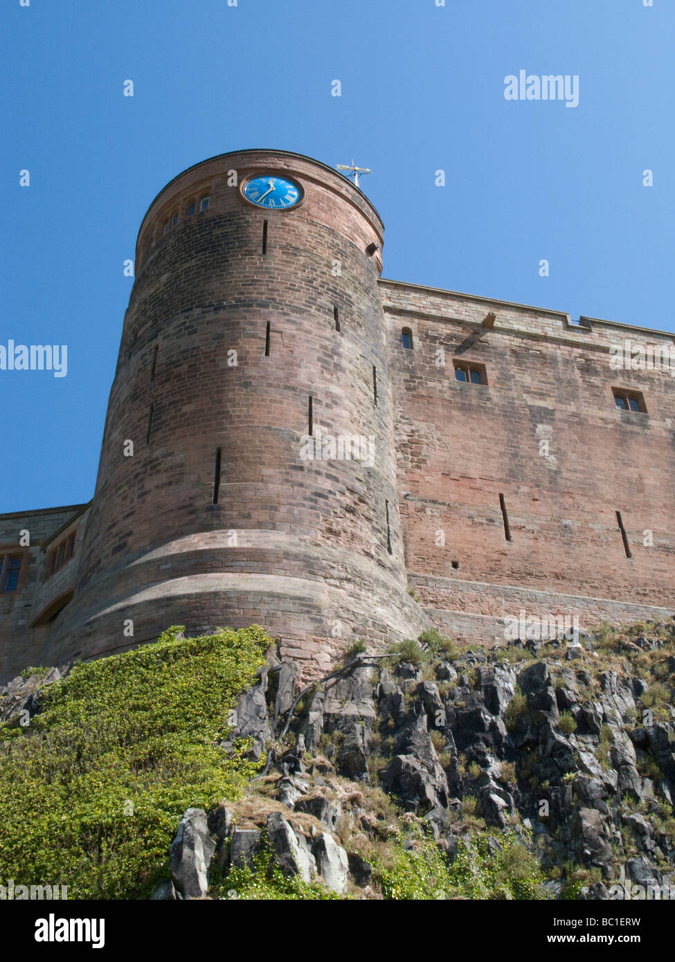 Château de Bamburgh - Angleterre du Nord-Est Banque D'Images