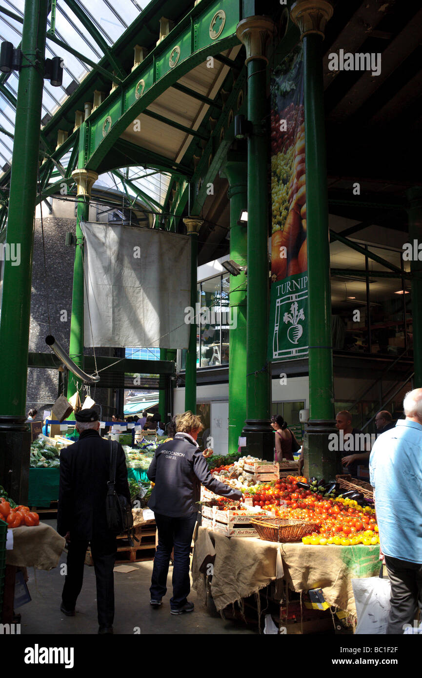 Borough Market à Londres sur les rives de la rivière Thames. Marché alimentaire de la plus ancienne à Londres Banque D'Images