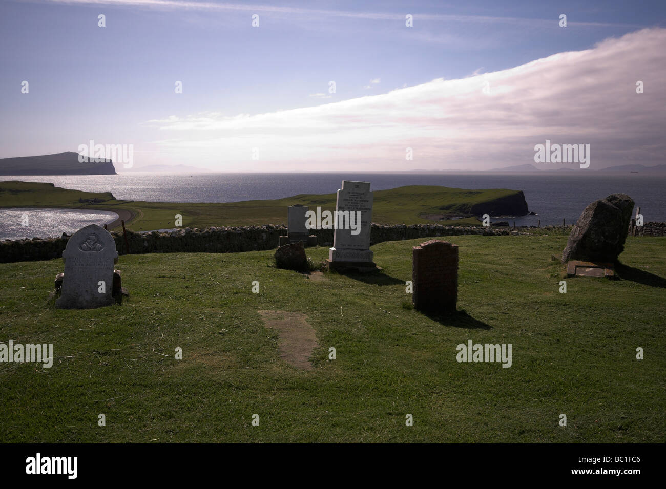 La baie d'Ardmore, cimetière, Ardmore Point, Waternish, presqu'île de Skye, Hébrides intérieures, côte ouest de l'Ecosse, Royaume-Uni Banque D'Images