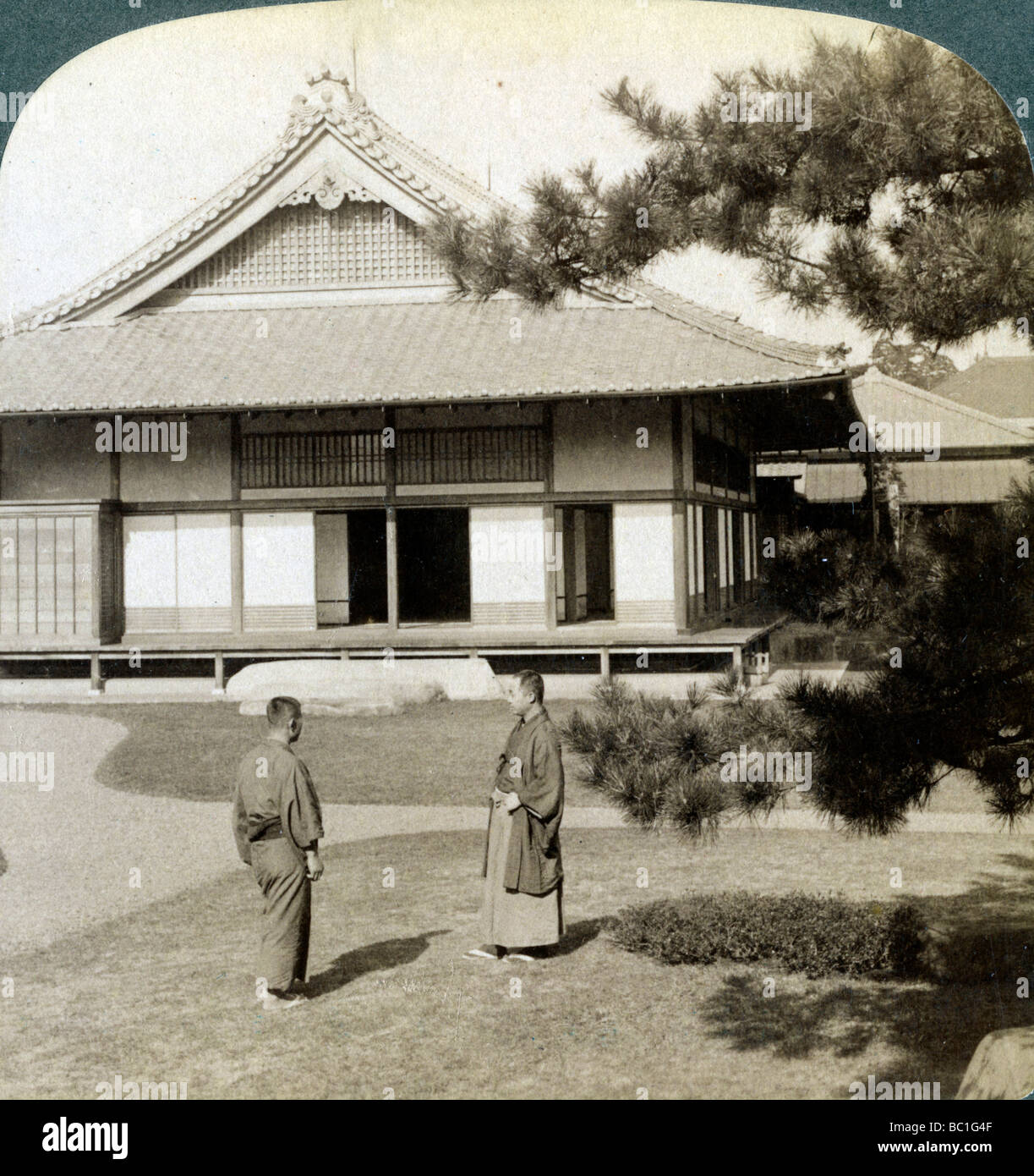 Accueil du Comte Okuma, Tokyo, Japon, 1904. Artiste : Underwood & Underwood Banque D'Images