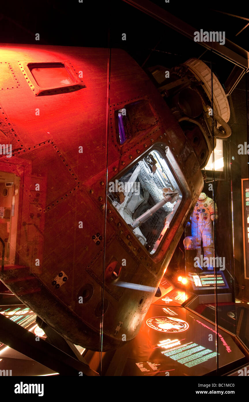 Apollo 13, Kansas Cosmosphere capsule Odyssey and Space Center, Hutchinson, Kansas. Banque D'Images Apollo 13, Kansas Cosmosphere capsule Odyssey and Space Center, Hutchinson, Kansas. Banque D'Images