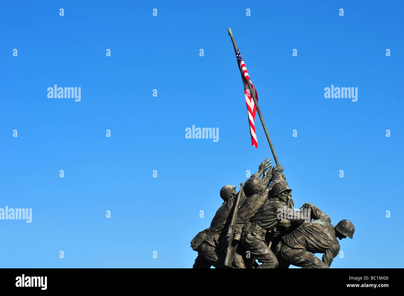 Iwo Jima World War II Statue Banque D'Images