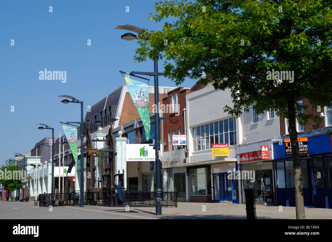 Shopping Precinct dans West Street Fareham Hampshire Angleterre Banque D'Images