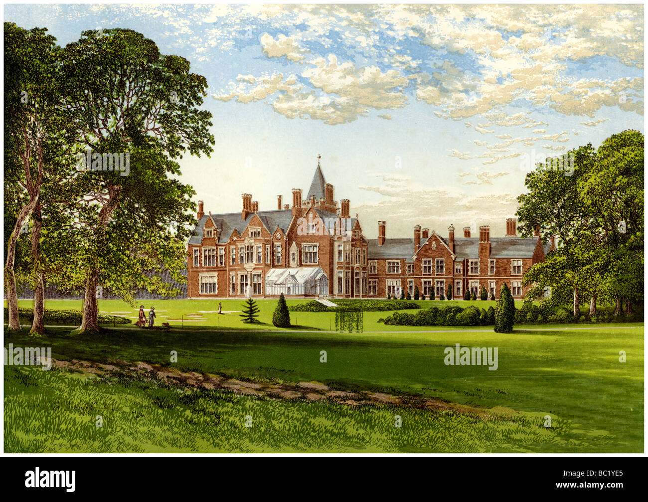 Bagshot Park, Surrey, accueil du duc de Connaught, c1880. Créateur : Inconnu. Banque D'Images
