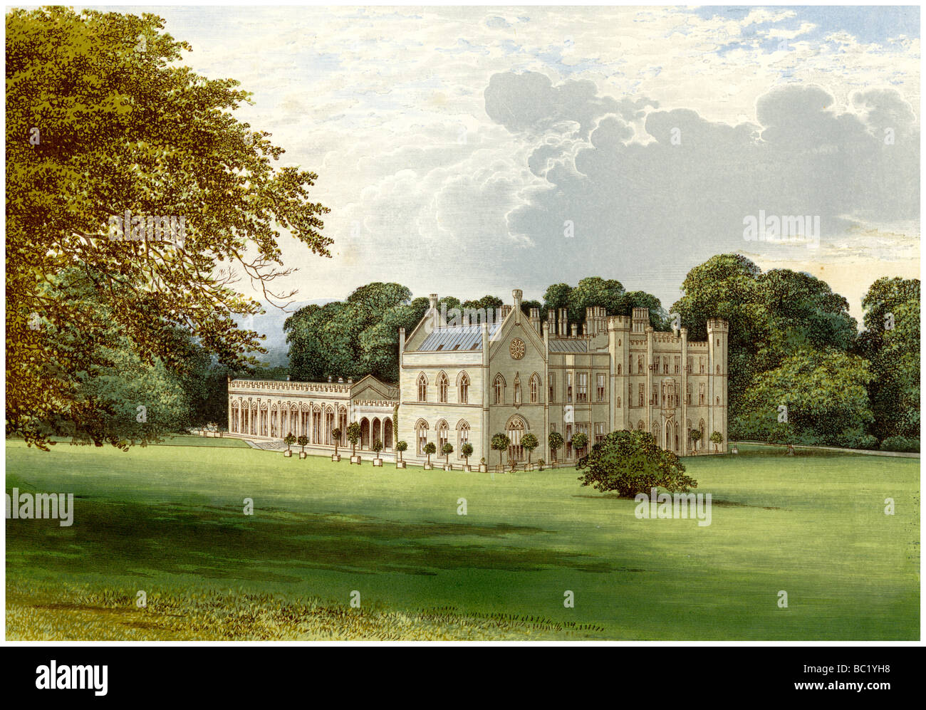 Abbaye de Wycombe, Buckinghamshire, demeure de Lord Carrington, c1880. Artiste : Inconnu Banque D'Images