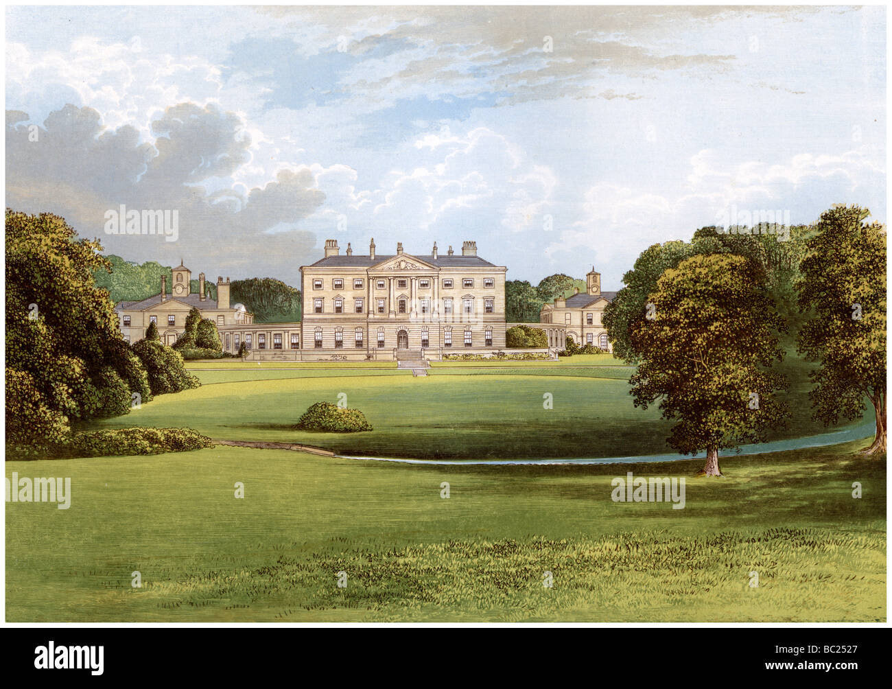 Howick Hall, Northumberland, accueil d'Earl Grey, c1880. Artiste : Inconnu Banque D'Images