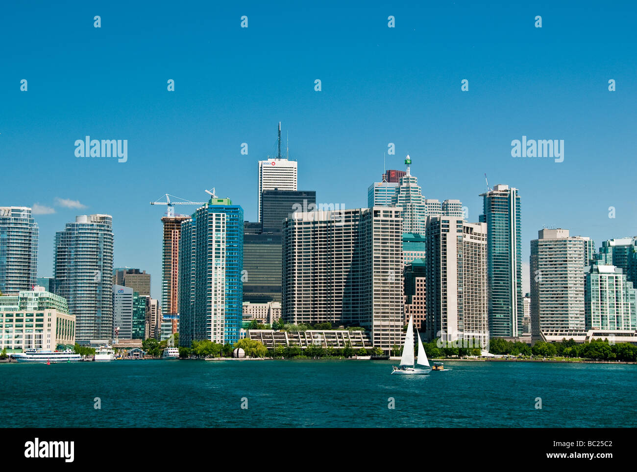 Toronto Waterfront avec les condominiums, les tours de bureaux,Toronto (Ontario) Canada Banque D'Images